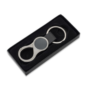 Brelok z karabińczykiem Lenard , czarny