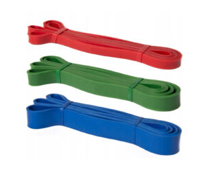 Gumy oporowe z nadrukiem logo – zestaw 3 poziomów oporu